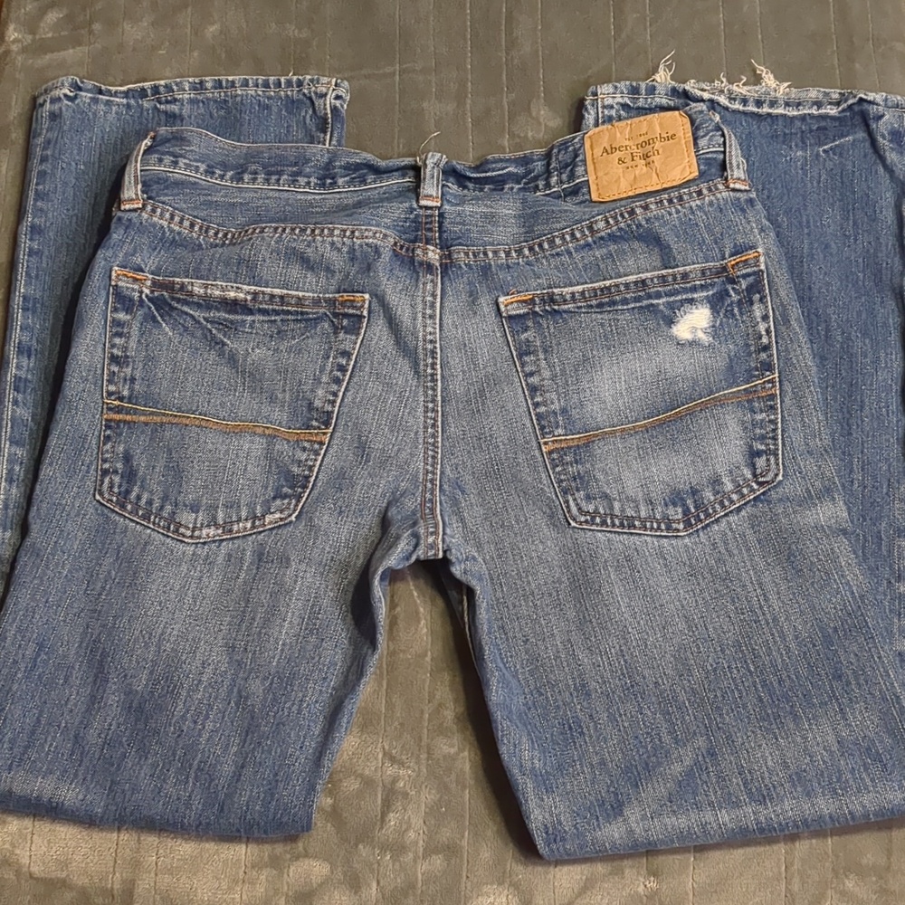 Abercrombie & Fitch Y2K Vintage Baxter Low Rise Slim Bootcut Men’s Jeans - Picture 4 of 16